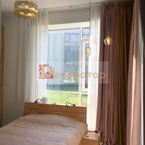 Спальня с панорамными окнами. 2021 -портфолио  Декоратор штор
